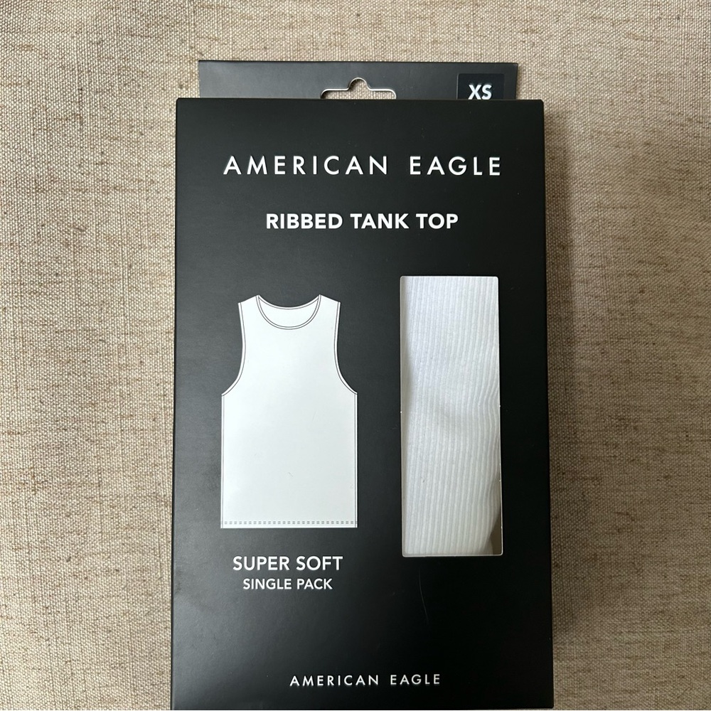 American Eagle size XS white ribbed tank top